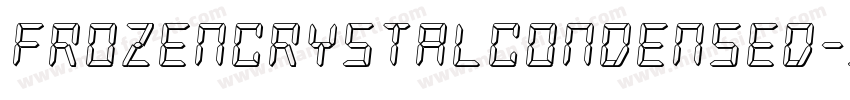 FrozenCrystalCondensed-3EWG字体转换