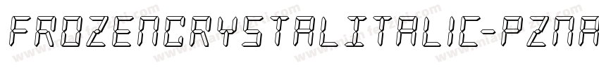 FrozenCrystalItalic-pzna字体转换