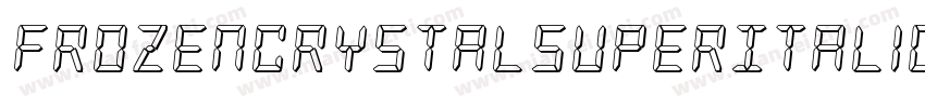 FrozenCrystalSuperItalic-ABj2字体转换