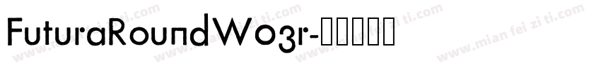 FuturaRoundW03r字体转换