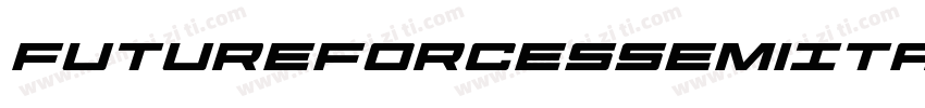 FutureForcesSemiItalic-Ar1M字体转换