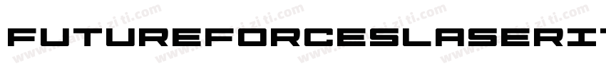 FutureForcesLaserItalic-3Dr3字体转换