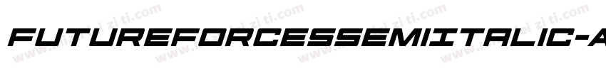 FutureForcesSemiItalic-Ar1M字体转换