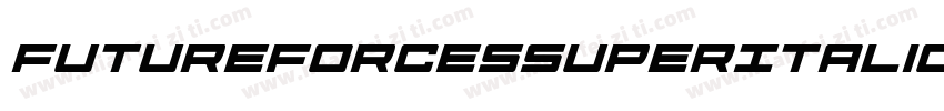 FutureForcesSuperItalic-qPDr字体转换
