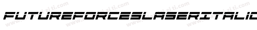 FutureForcesLaserItalic-3Dr3字体转换