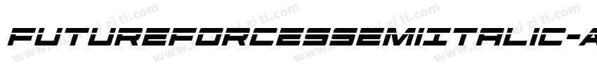 FutureForcesSemiItalic-Ar1M字体转换