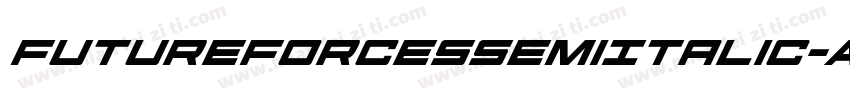 FutureForcesSemiItalic-Ar1M字体转换