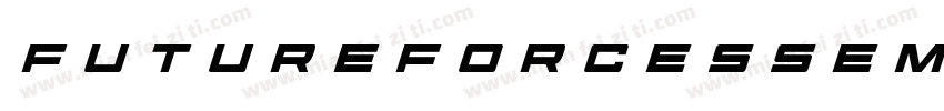 FutureForcesSemiItalic-Ar1M字体转换