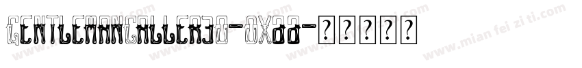 GentlemanCaller3D-OX66字体转换
