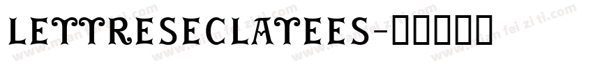 LettresEclatees字体转换