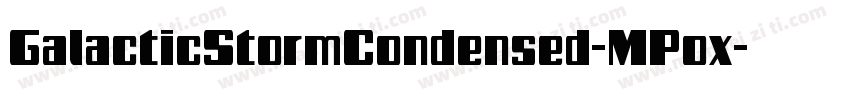 GalacticStormCondensed-MPox字体转换