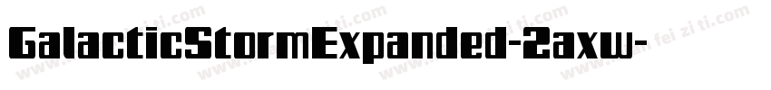 GalacticStormExpanded-2axw字体转换