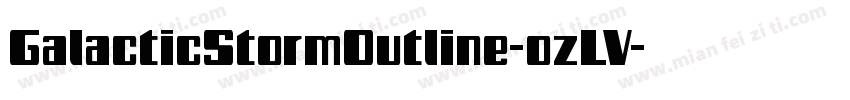 GalacticStormOutline-ozLV字体转换
