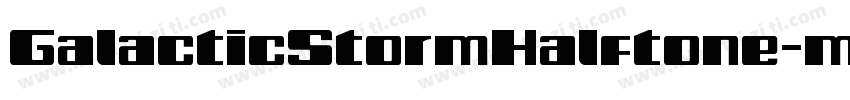 GalacticStormHalftone-mzdx字体转换
