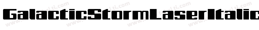 GalacticStormLaserItalic-XOpo字体转换