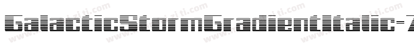 GalacticStormGradientItalic-7xVl字体转换