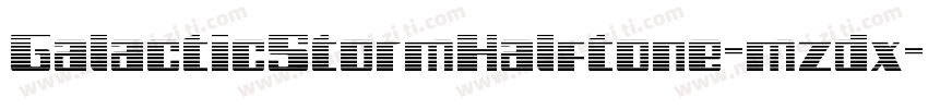 GalacticStormHalftone-mzdx字体转换