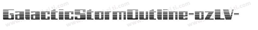 GalacticStormOutline-ozLV字体转换