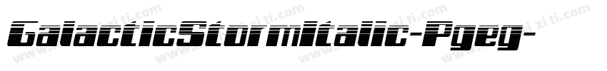GalacticStormItalic-Pgeg字体转换