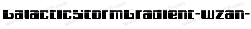 GalacticStormGradient-wzan字体转换
