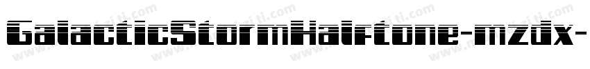 GalacticStormHalftone-mzdx字体转换
