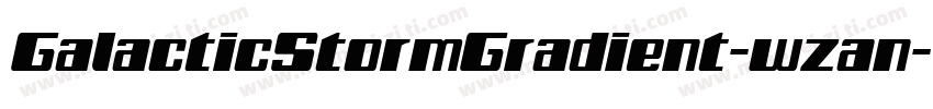 GalacticStormGradient-wzan字体转换