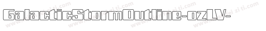 GalacticStormOutline-ozLV字体转换