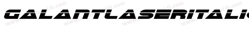 GalantLaserItalic-KrPp字体转换