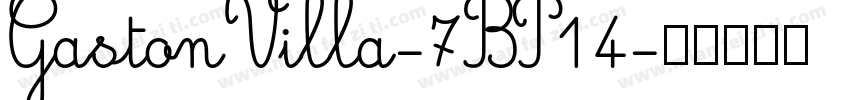 GastonVilla-7BP14字体转换