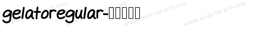 gelatoregular字体转换