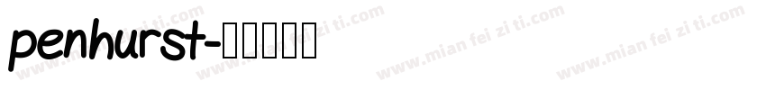 penhurst字体转换