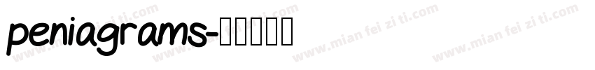 peniagrams字体转换