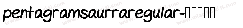 pentagramsaurraregular字体转换