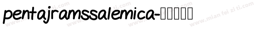 pentajramssalemica字体转换