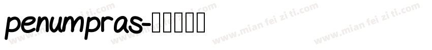 penumpras字体转换