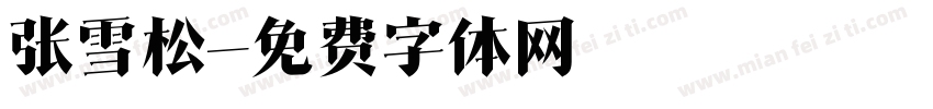 张雪松字体转换