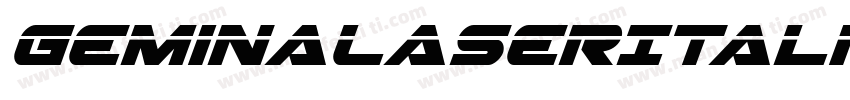 GeminaLaserItalic-o8Wa字体转换