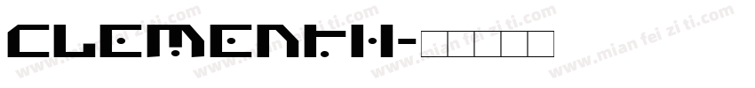 clementh字体转换
