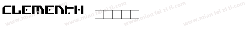 clementh字体转换