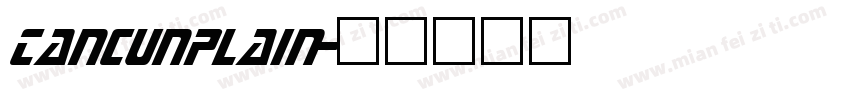 CancunPlain字体转换