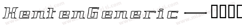 KentenGeneric字体转换