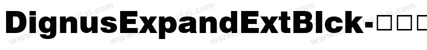 DignusExpandExtBlck字体转换