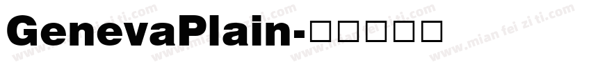 GenevaPlain字体转换