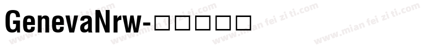 GenevaNrw字体转换