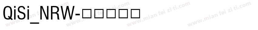 QiSi_NRW字体转换
