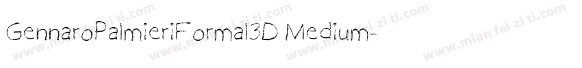 GennaroPalmieriFormal3DMedium-Y0xL字体转换