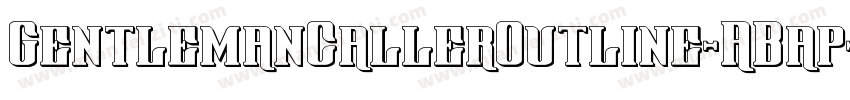 GentlemanCallerOutline-ABap字体转换