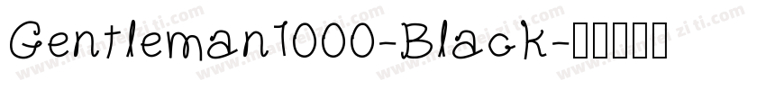 Gentleman1000-Black字体转换