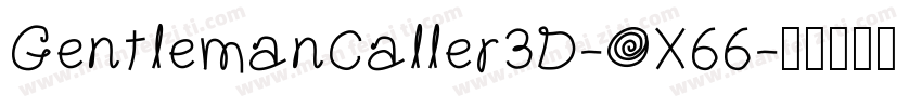 GentlemanCaller3D-OX66字体转换