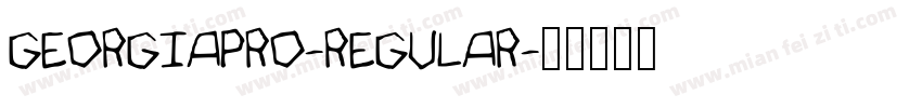 GEORGIAPRO-REGULAR字体转换